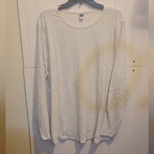 NWT Women's Old Navy Lightweight Long Sleeve Light Grey Top
